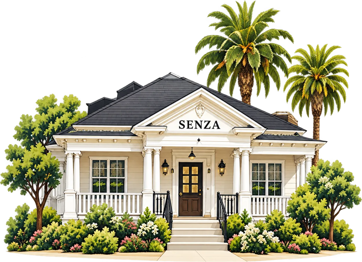 Senza Aesthetic Medicine, a white Victorian house at 226 Nordina Street